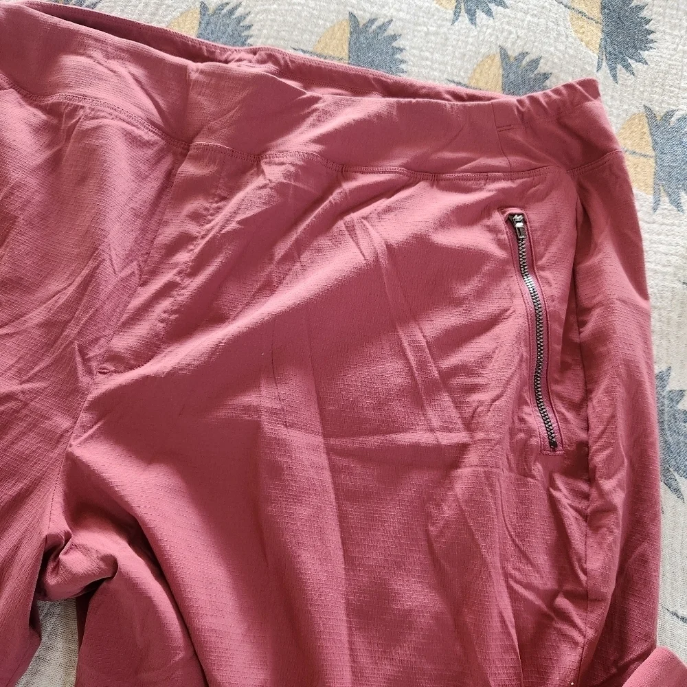 Athleta Trekkie North Jogger Pant Womens Plus Size 22 Berry Rose Pink Drawstring